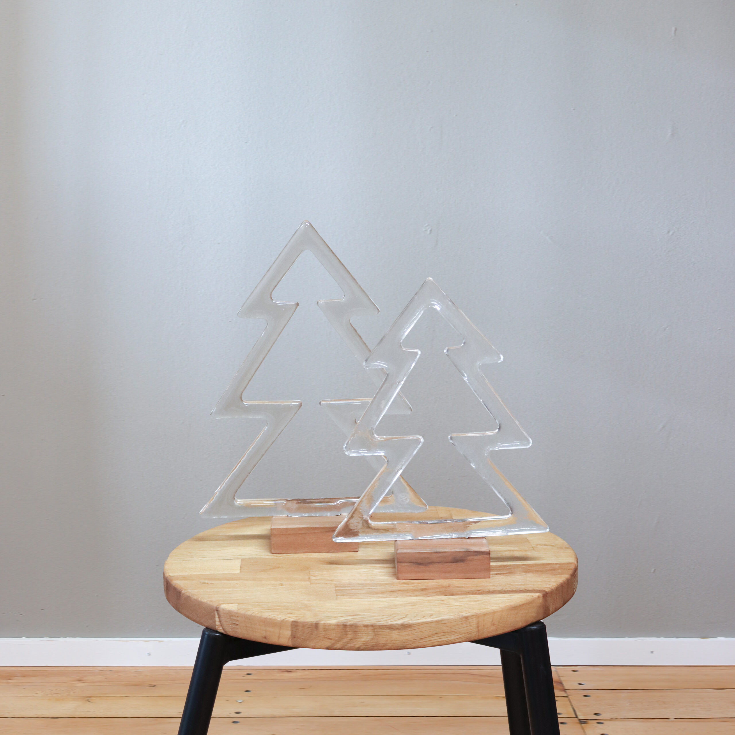 Dekotannenbaum aus Glas